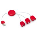 CABLE AVEC HUB USB 3 PORTS  PUBLICITAIRE
