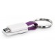 PORTE CLES CABLE DE CHARGE MICRO USB PUBLICITAIRE