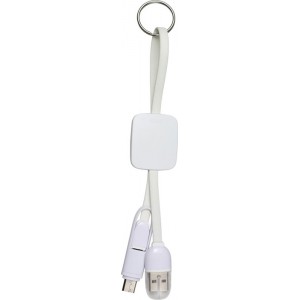 PORTE CLES CABLE DE CHARGE 3 PORTS USB TYPE C  SUZON PUBLICITAIRE