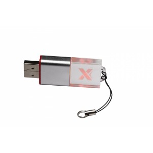CLE USB METAL AVEC LOGO LUMINEUX CINDY PUBLICITAIRE